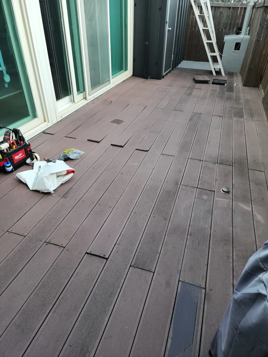 합성데크 피스 보수 — 옥상 테라스 합성데크 전체 모습